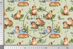 Lade das Bild in den Galerie-Viewer, Supersoft Premium BIO French Terry "Cosy Capybara" 0,5 m
