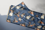 Lade das Bild in den Galerie-Viewer, Supersoft Premium French Terry "Halloween Kitty" Night 0,5 m

