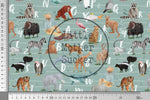 Lade das Bild in den Galerie-Viewer, Premium BIO Jersey "Attenbears Alphabet" peppermint groß 0,5 m
