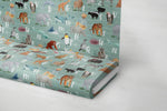 Lade das Bild in den Galerie-Viewer, Premium BIO Jersey "Attenbears Alphabet" peppermint groß 0,5 m
