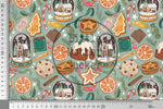 Lade das Bild in den Galerie-Viewer, Supersoft Premium BIO French Terry "Christmas Treats" 0,5 m
