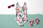 Lade das Bild in den Galerie-Viewer, Lycra UV50+ "Jungle Birds" blooming 0,5 m Lager
