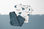 Lade das Bild in den Galerie-Viewer, Frottee Jersey "Lovely Ocean" 0,5 m
