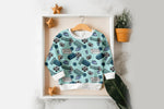 Lade das Bild in den Galerie-Viewer, Supersoft Premium BIO Jersey "Bausteinchen" mittel 0,5 m
