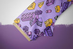 Lade das Bild in den Galerie-Viewer, Design "Bausteinchen" lila 0,5 m
