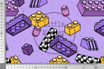 Lade das Bild in den Galerie-Viewer, Design "Bausteinchen" lila 0,5 m
