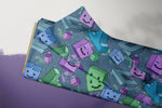 Lade das Bild in den Galerie-Viewer, Supersoft Premium BIO Jersey "Block Scratch" groß 0,5 m
