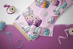 Lade das Bild in den Galerie-Viewer, Design "Bubble Tea" COLLECTION 0,5 m
