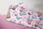 Lade das Bild in den Galerie-Viewer, Supersoft Premium BIO Jersey "Bubble Tea" sunrise groß 0,85 m Rest
