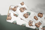 Lade das Bild in den Galerie-Viewer, Supersoft Premium BIO French Terry "Capybara" groß 0,9 m Rest
