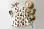 Lade das Bild in den Galerie-Viewer, Supersoft Premium BIO French Terry "Capybara" groß 0,9 m Rest
