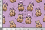 Lade das Bild in den Galerie-Viewer, Supersoft Premium BIO Jersey "Capybara" lila klein 0,5 m
