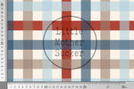Lade das Bild in den Galerie-Viewer, Supersoft Premium BIO Jersey "Chooo Chooo" Gingham 0,5 m
