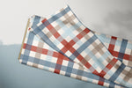 Lade das Bild in den Galerie-Viewer, Supersoft Premium BIO Jersey "Chooo Chooo" Gingham 0,5 m
