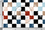 Lade das Bild in den Galerie-Viewer, Supersoft Premium BIO French Terry "Chooo Chooo" Checkerboard Kombi 0,3 m Rest
