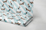 Lade das Bild in den Galerie-Viewer, Premium BIO Jersey "Dackel Party" boy Hunde klein 0,5 m
