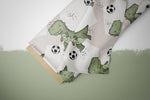 Lade das Bild in den Galerie-Viewer, Supersoft Premium BIO Jersey "Dinoball" beige groß 0,5 m

