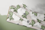 Lade das Bild in den Galerie-Viewer, Supersoft Premium BIO Jersey "Dinoball" beige groß 0,5 m
