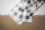 Lade das Bild in den Galerie-Viewer, Supersoft Premium BIO French Terry "Footballs" beige Pixel 0,5 m
