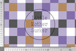 Lade das Bild in den Galerie-Viewer, Supersoft Premium BIO French Terry "Footballs" purple Pixel 0,5 m
