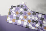 Lade das Bild in den Galerie-Viewer, Supersoft Premium BIO French Terry "Footballs" purple Pixel 0,5 m
