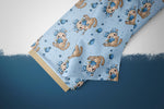 Lade das Bild in den Galerie-Viewer, Supersoft Premium BIO Jersey "Heidelbeerkätzchen" sky klein 0,5 m
