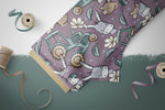 Lade das Bild in den Galerie-Viewer, Design "Hof Tag" teal lila 0,5 m
