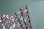 Lade das Bild in den Galerie-Viewer, Design "Hof Tag" teal lila 0,5 m
