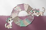 Lade das Bild in den Galerie-Viewer, Design "Kitty Day" 0,5 m
