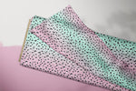 Lade das Bild in den Galerie-Viewer, Supersoft Premium BIO French Terry "Kitty Day" Leo Verlauf klein 0,5 m
