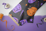 Lade das Bild in den Galerie-Viewer, Supersoft Premium BIO French Terry "Kürbis Scratch" groß 0,5 m

