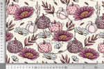 Lade das Bild in den Galerie-Viewer, Design "Kürbiswiese" mauve 0,5 m
