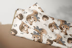 Lade das Bild in den Galerie-Viewer, Supersoft Premium BIO French Terry "Leo Eichhörnchen" 0,5 m

