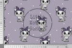 Lade das Bild in den Galerie-Viewer, Supersoft Premium BIO Jersey "Leo Kitty" Lila 0,5 m
