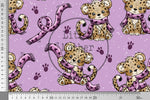 Lade das Bild in den Galerie-Viewer, Design "Leopard Zeit" magenta 0,5 m
