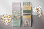 Lade das Bild in den Galerie-Viewer, Design "Margeritenhäschen" neutral 0,5 m
