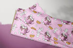 Lade das Bild in den Galerie-Viewer, Supersoft Premium BIO French Terry "Marshies" pink Tassen klein 0,5 m
