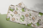 Lade das Bild in den Galerie-Viewer, Supersoft Premium BIO Jersey "Matcha Lover" groß 0,7 m Rest
