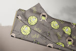 Lade das Bild in den Galerie-Viewer, Supersoft Premium BIO French Terry "Mini Monster Grün" groß 0,5 m
