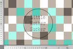 Lade das Bild in den Galerie-Viewer, Supersoft Premium BIO French Terry "Mini Monster Teal" Pixel 0,5 m

