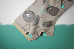 Lade das Bild in den Galerie-Viewer, Design "Mini Monster Teal" 0,5 m
