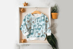 Lade das Bild in den Galerie-Viewer, Supersoft Premium Jersey "Nötchen" blau groß 0,5 m
