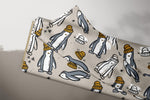 Lade das Bild in den Galerie-Viewer, Supersoft Premium BIO French Terry "Pingu Parts" beige groß 0,5 m
