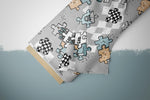 Lade das Bild in den Galerie-Viewer, Supersoft Premium BIO Jersey "Puzzle Leben" Puzzle boy groß 0,5 m
