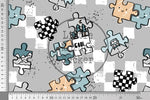Lade das Bild in den Galerie-Viewer, Supersoft Premium BIO Jersey "Puzzle Leben" Puzzle boy groß 0,5 m
