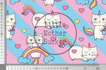Lade das Bild in den Galerie-Viewer, Supersoft Premium Jersey "Rainbow Unicorn Kitty" groß 0,5 m
