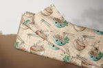 Lade das Bild in den Galerie-Viewer, Supersoft Premium BIO French Terry "Ramen" beige groß 0,9 m Rest
