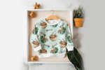 Lade das Bild in den Galerie-Viewer, Supersoft Premium BIO French Terry "Ramen" mint groß 0,5 m
