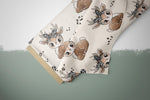 Lade das Bild in den Galerie-Viewer, Supersoft Premium BIO French Terry "Rehkitz Rita" Reh Leo groß 0,5 m
