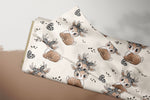 Lade das Bild in den Galerie-Viewer, Supersoft Premium BIO French Terry "Rehkitz Rita" Reh Leo groß 0,5 m
